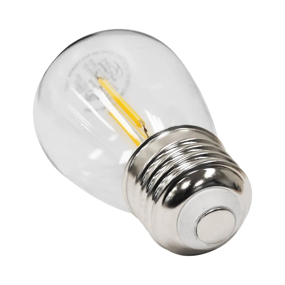 2-Watt Decorative Filament Lamp S14 E26 180lm LED Light Bulbs, 2700K (24-Pack)