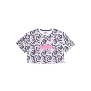 Animal Childrens/Kids Elane Tie Dye Organic Cropped T-Shirt