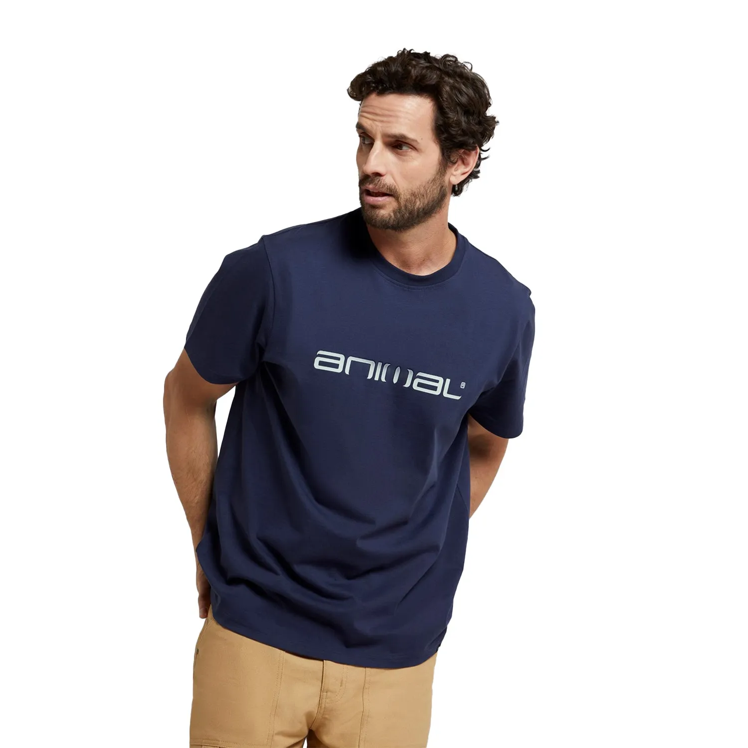 Animal Mens Leon Organic Relaxed Fit T-Shirt