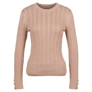 Barbour Fieldrose Ladies Knit Jumper - Rose Dust