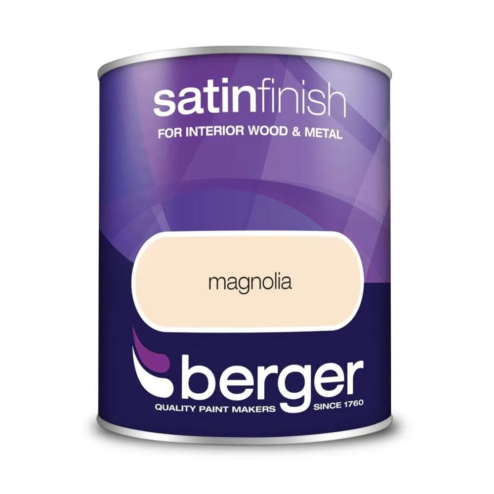 Berger Satin Paint 750ml - Magnolia