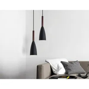 Black Pendant Lighting Kitchen Lamp Modern Pendant Light Bar Wood Ceiling Lights