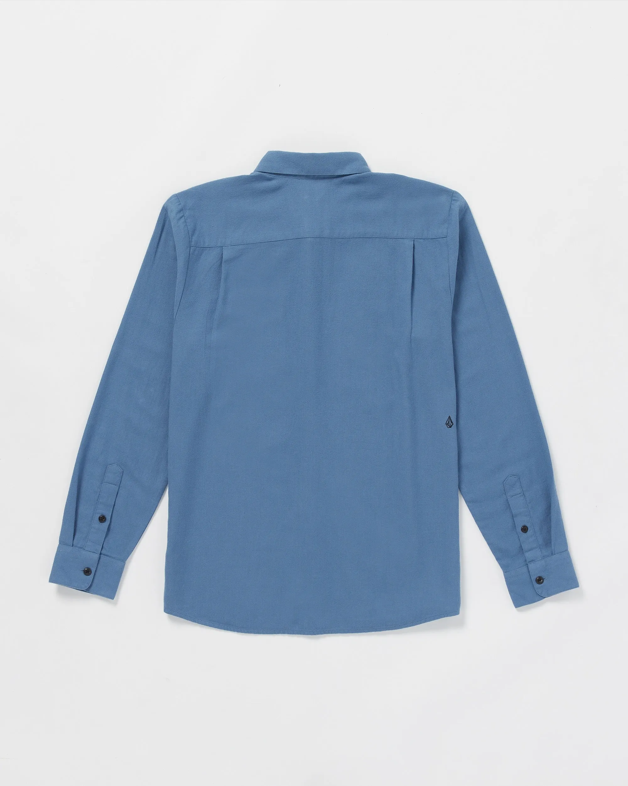 Caden Solid Long Sleeve Shirt - Blueberry