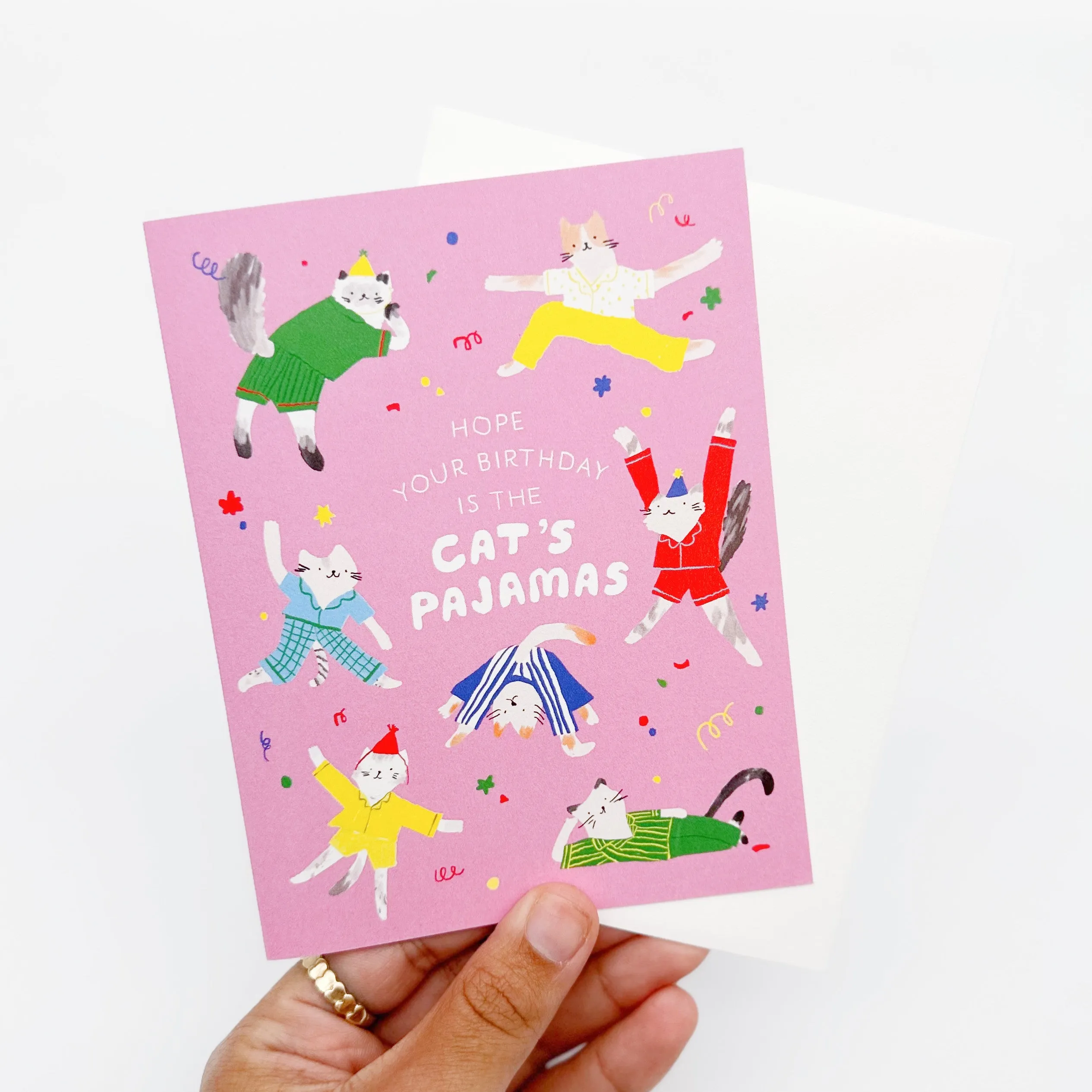 Cat's Pajamas Birthday Card