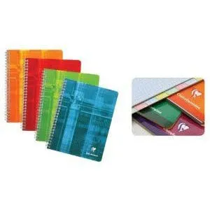 Clairefontaine #8809 Classic Multi-Subject 8 Tabs Graph Wirebound Notebook (4.25 x 6.75) (Assorted)