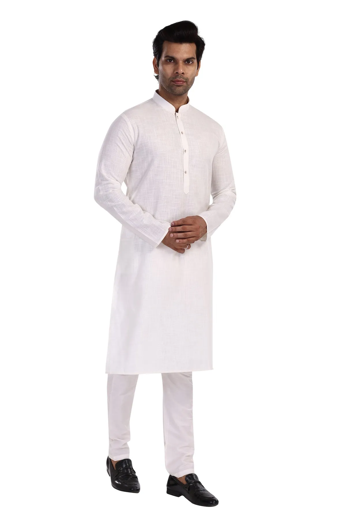 CLOUD WHITE KURTA PYJAMA SET