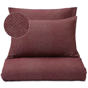 Coelho Bedding [Bordeaux red/Natural white]