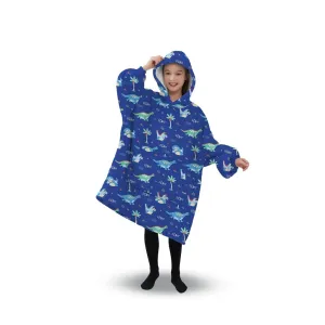 Comfy Dinosaur Kids Hoodie Blanket, Double Layers, Gominimo