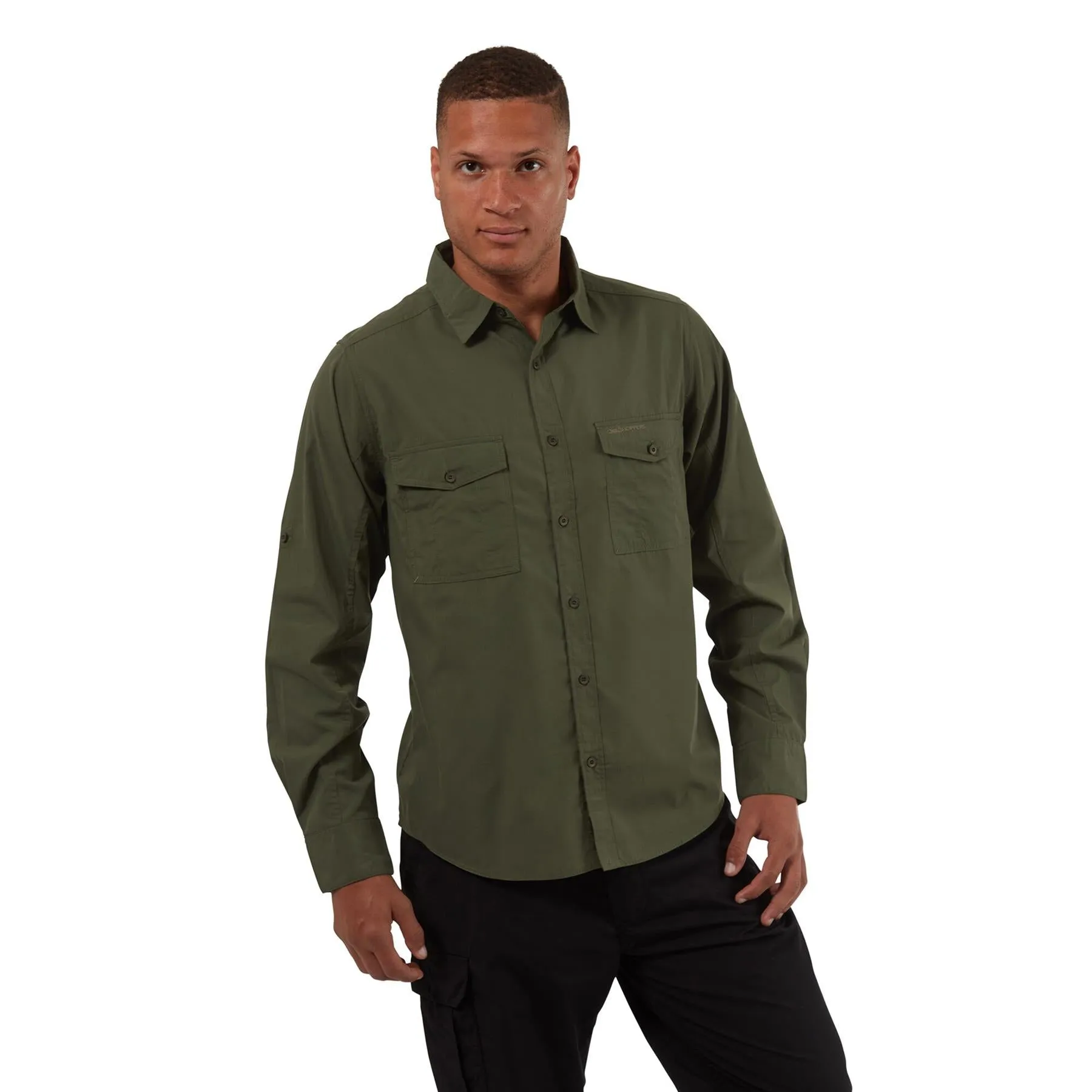 Craghoppers Mens New Kiwi Long Sleeved Shirt Walking Nosi Defence Travel