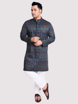 Dark Magic Digital Printed Kurta Men's Plus Size