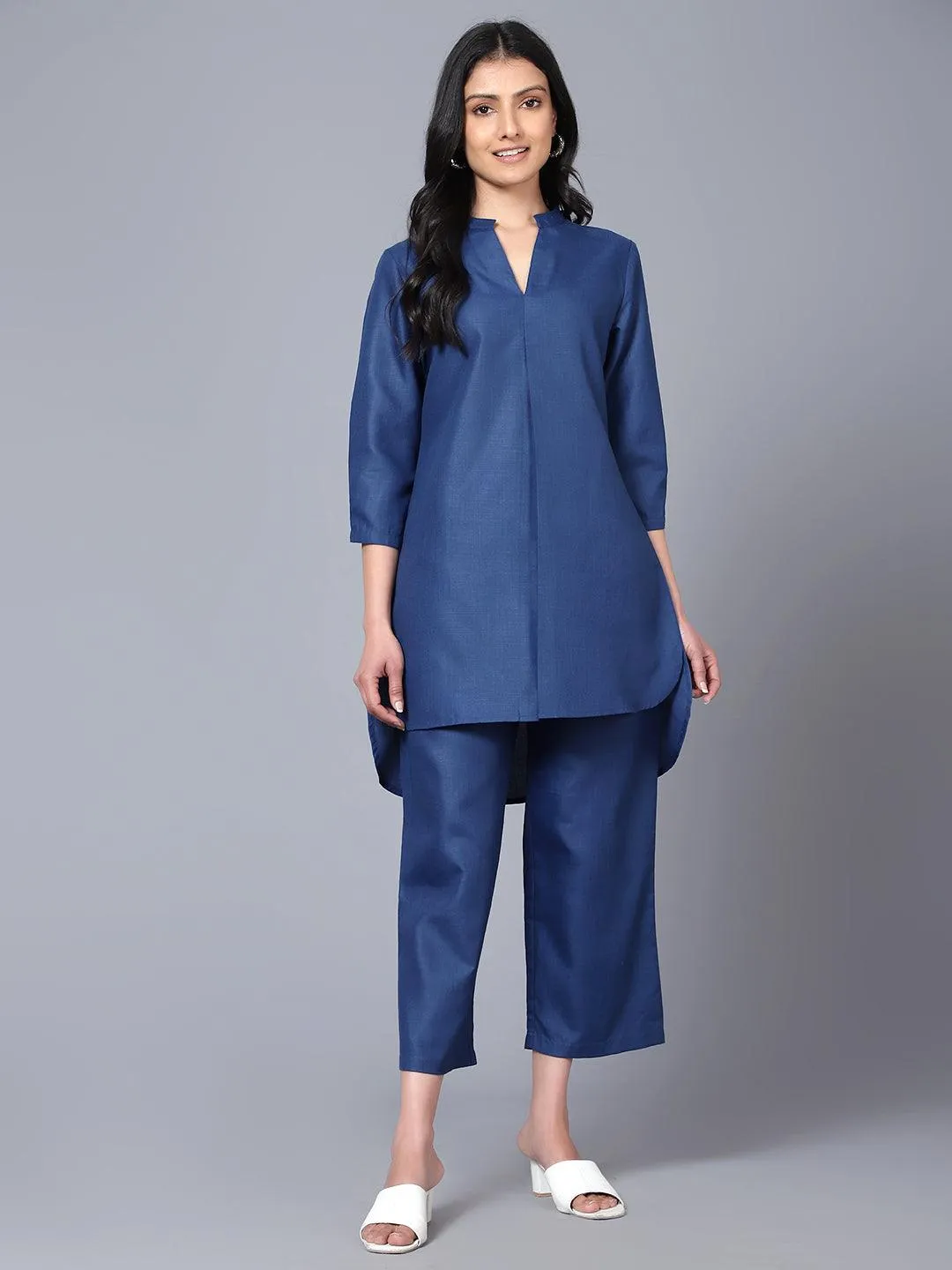 Elina Blue Women Co-Ord Set