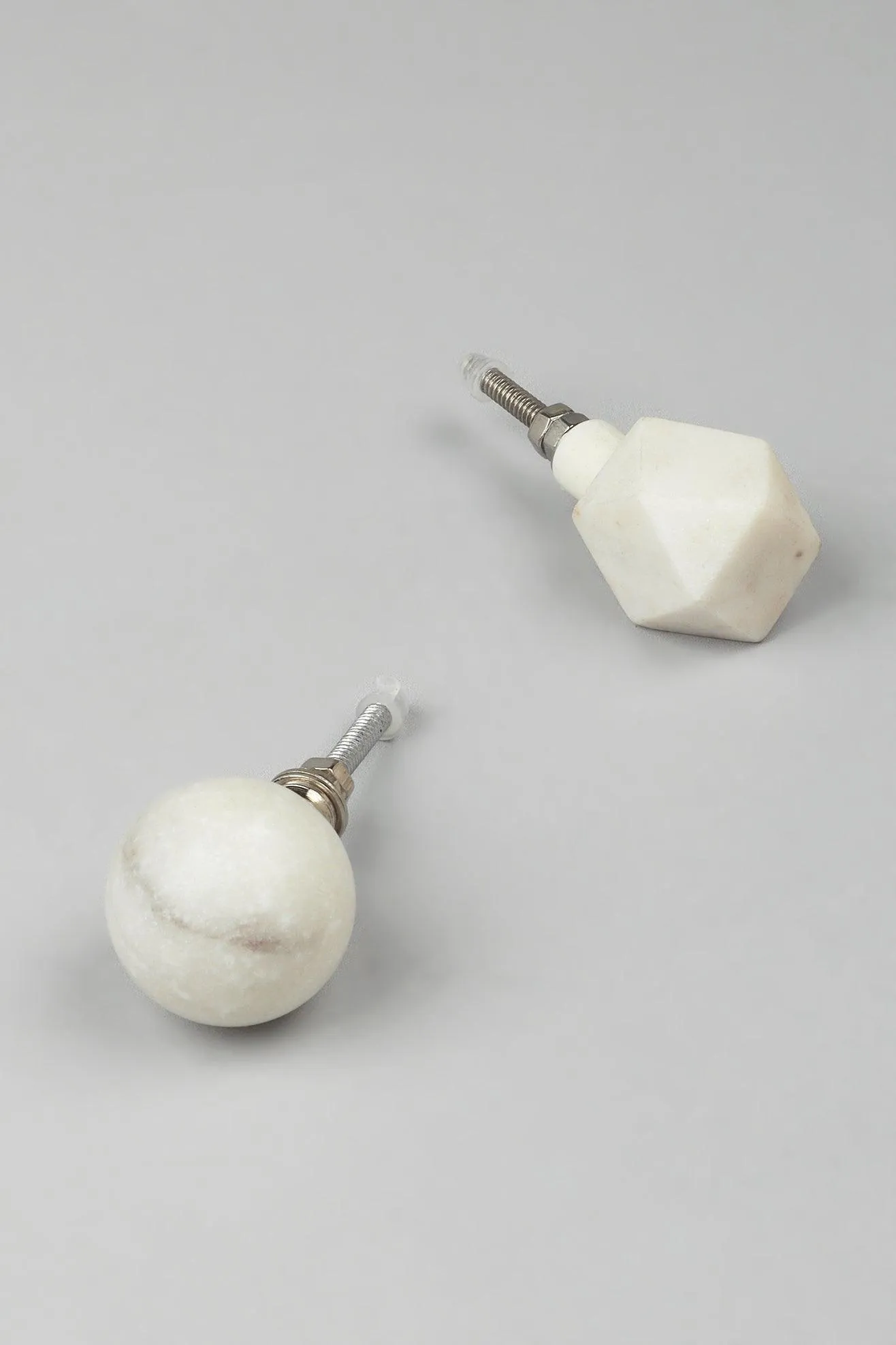 Estella Marble White Pull Knobs