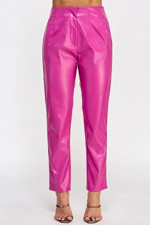 Faux Leather Pants - 2 colors