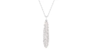 Feather Pendant - Sterling Silver