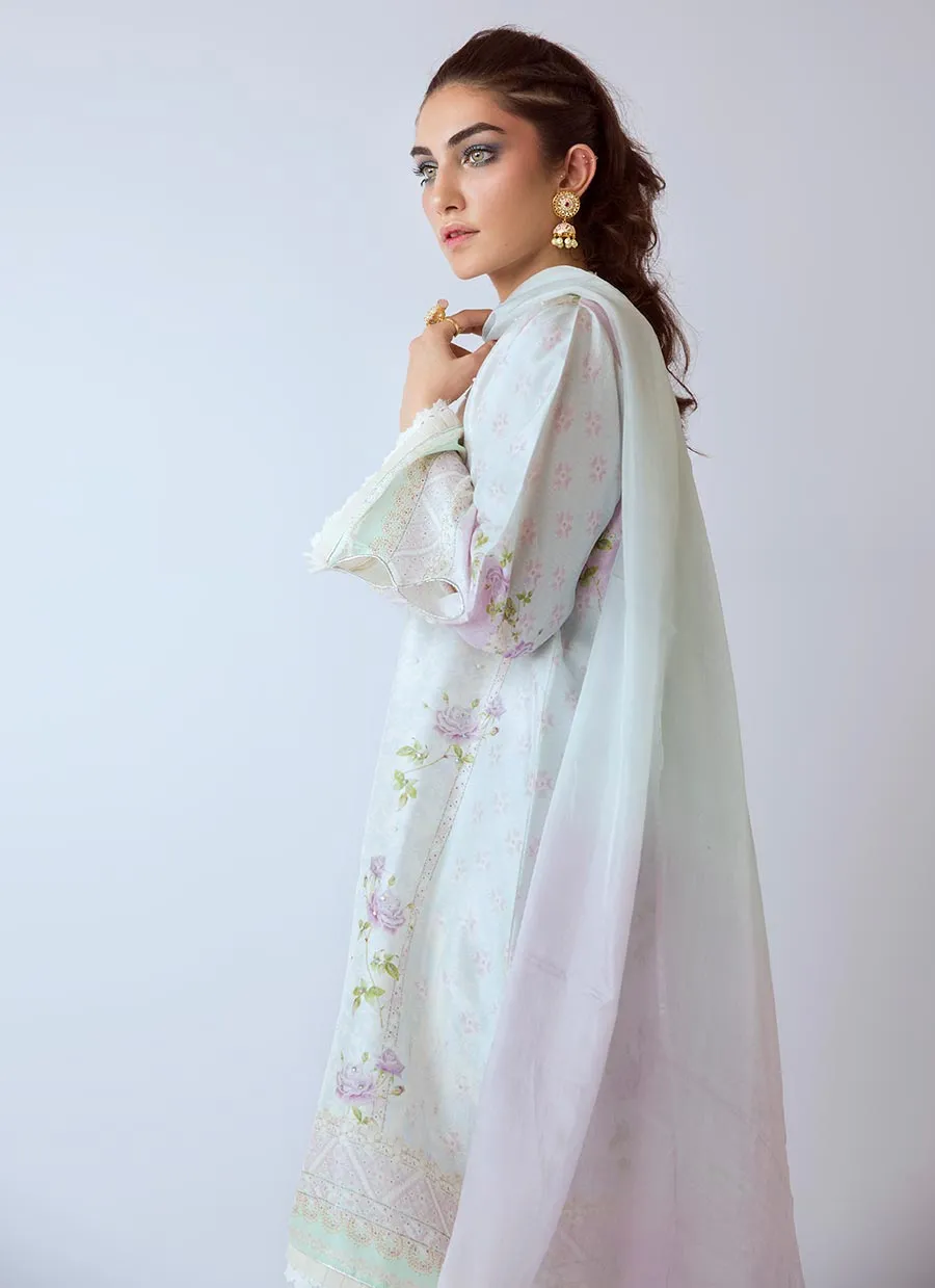 Firozeh Luxe Raw Silk Shirt And Dupatta