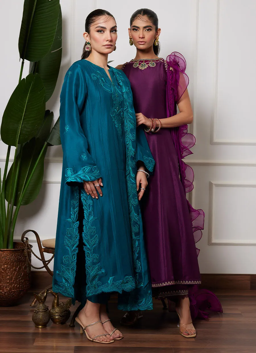 Heqet Emerald Shirt And Dupatta