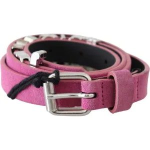 Just Cavalli Fuschia Pink Leather Waist Belt