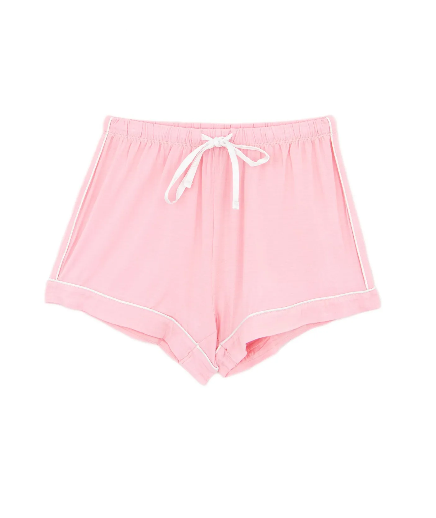 Katie J NYC Juniors Baby Pink/White Lynn PJ Shorts Set