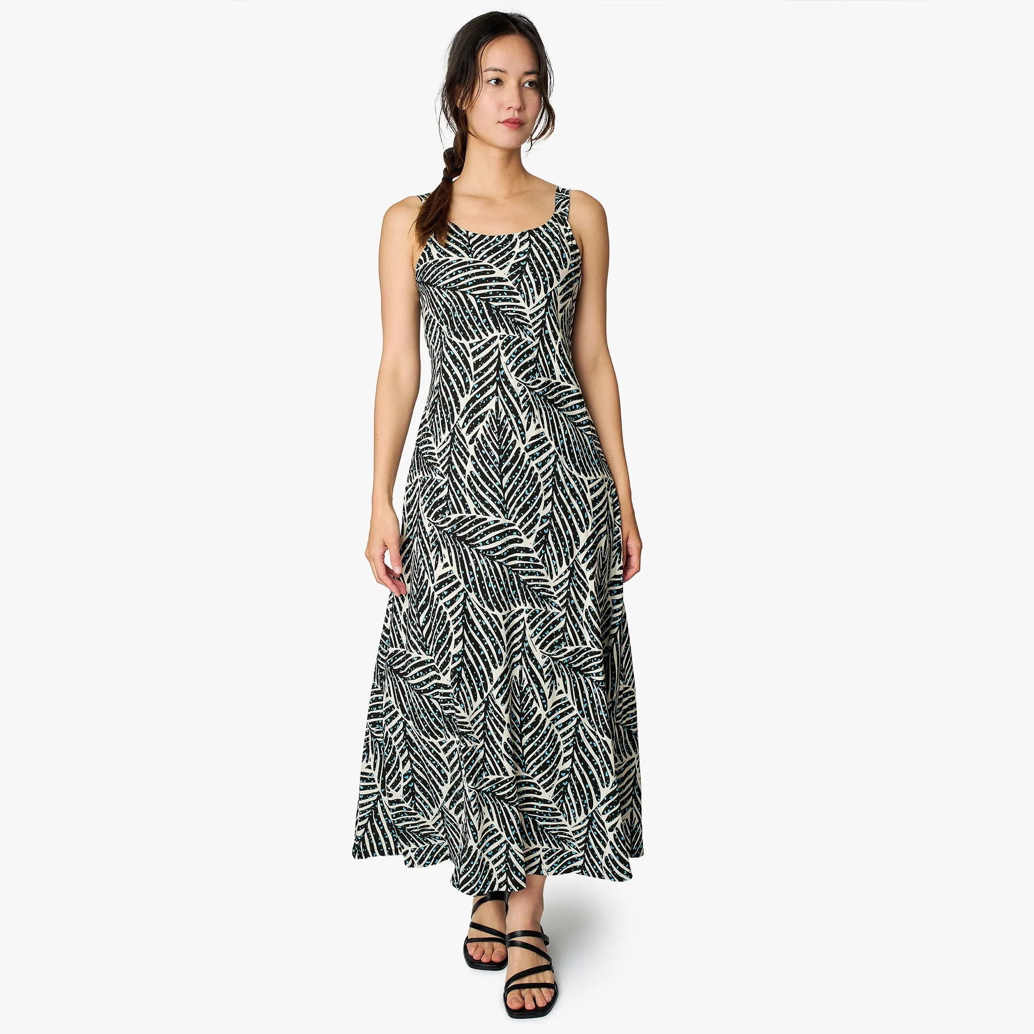 Kiko Leaf Long Dress