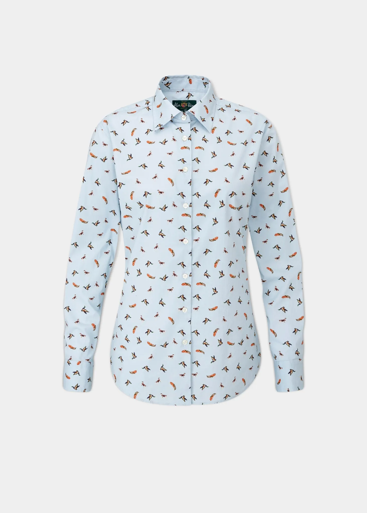 Lawen Ladies Printed Cotton Shirt - Duck Design