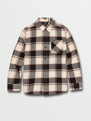 Little Boys Caden Long Sleeve Flannel - Bleached Sand