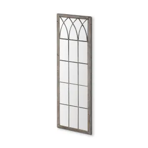 Midvale Floor Mirror Gray Wood