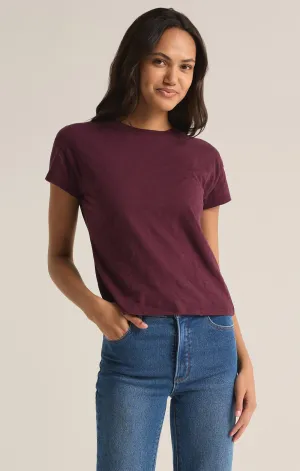 Modern Slub Tee - Berry Wine