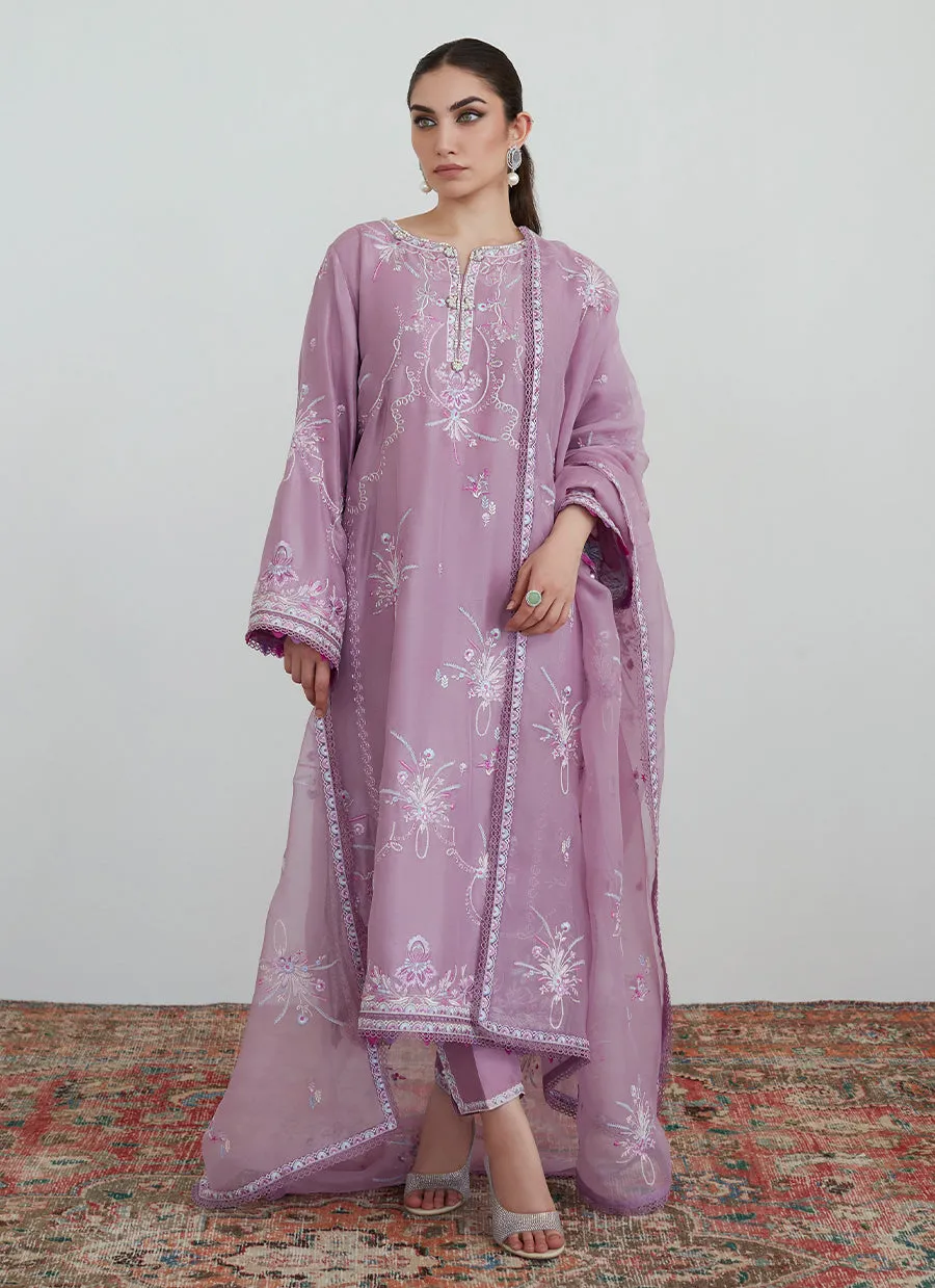 Mona Mauve Shirt and Dupatta