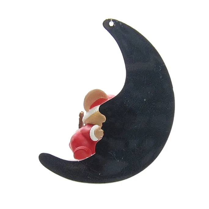 Mouse in the Moon Vintage 1986 1987 Hallmark Keepsake Ornament