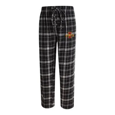 NCAA Iowa State Cyclones Men's Big and Tall Plaid Flannel Pajama Pants - XLT