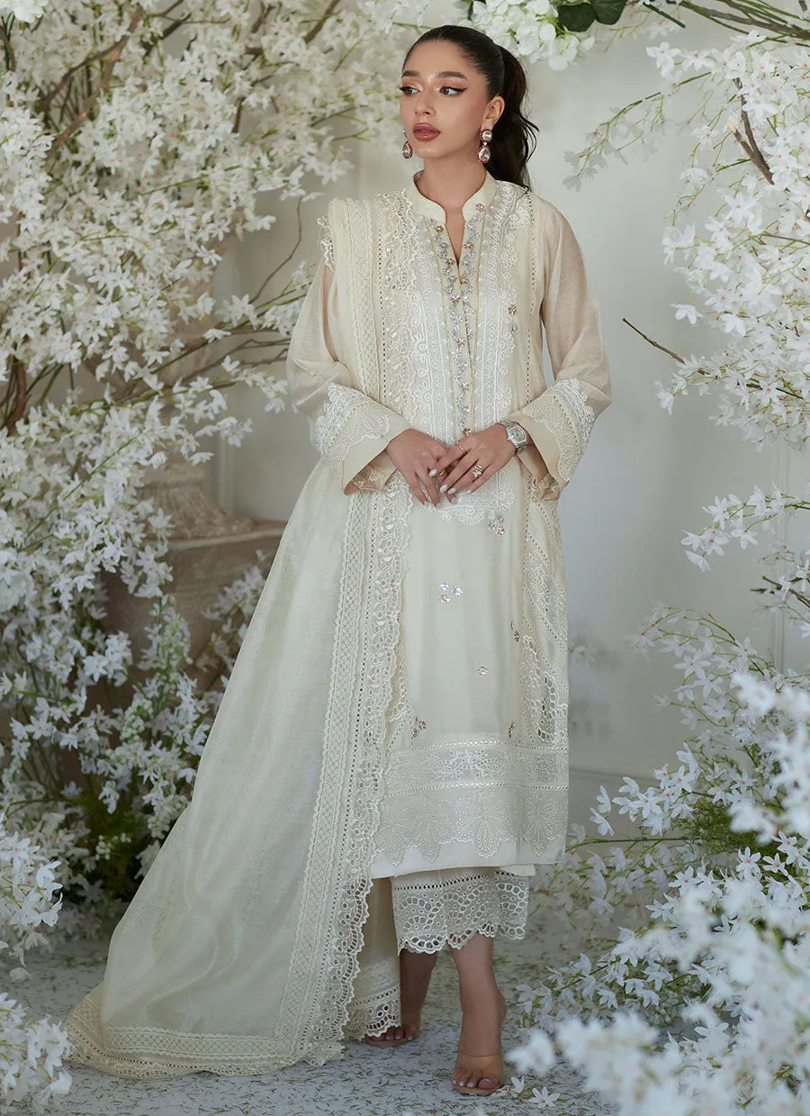 Paige Ivory Shirt and Dupatta