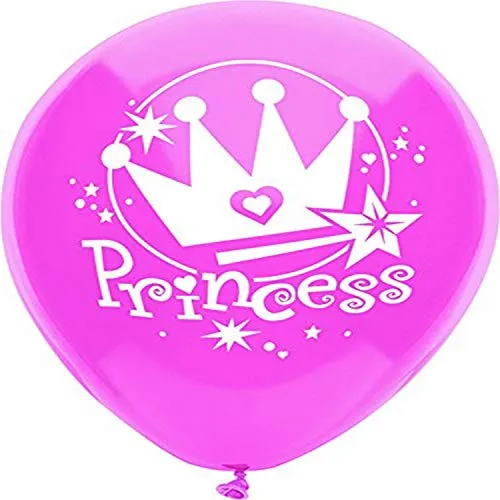 PartyMate - 12" Princess Passion Pink Latex Balloons (8ct)