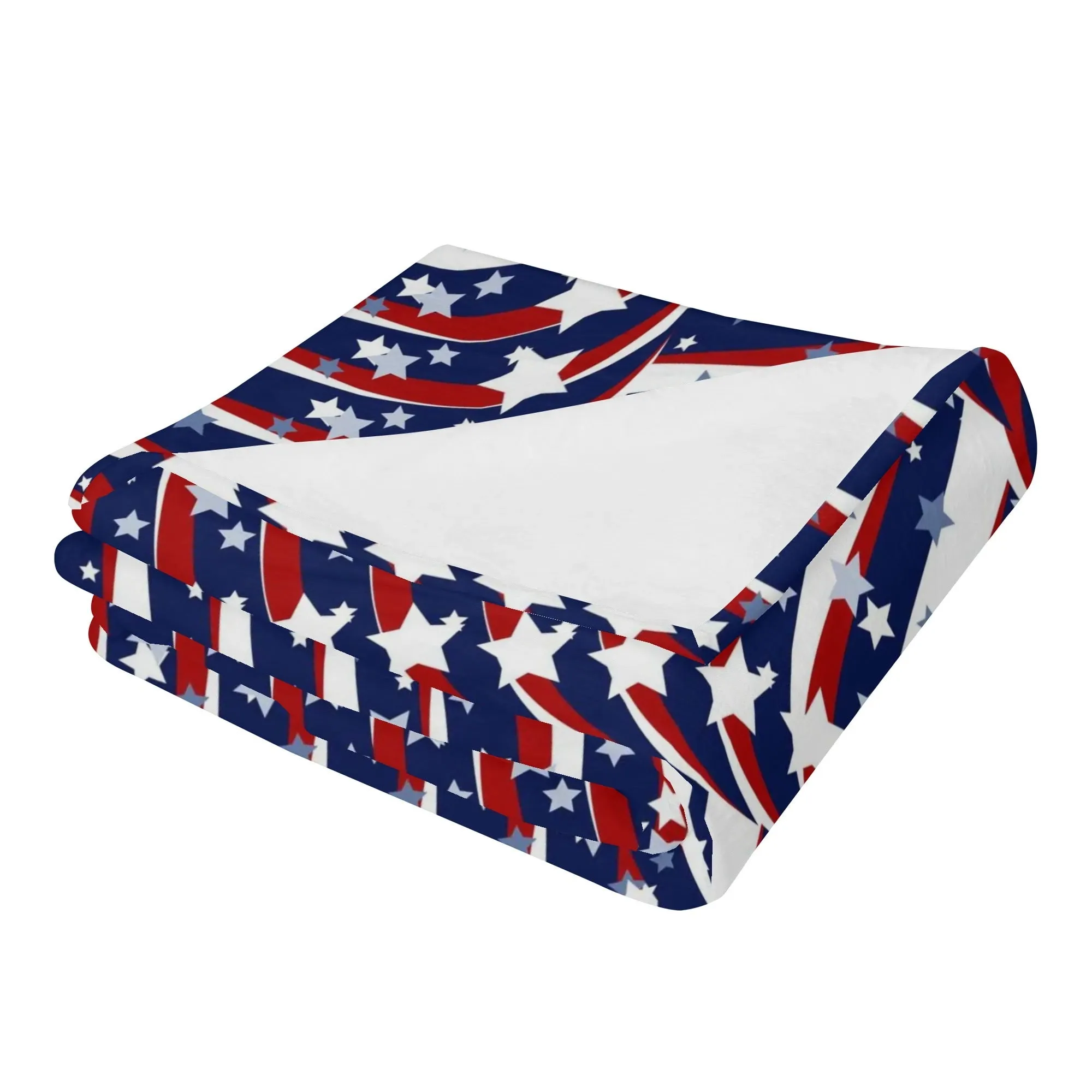 Patriotic 4th of July Flannel Breathable Picnic Blanket