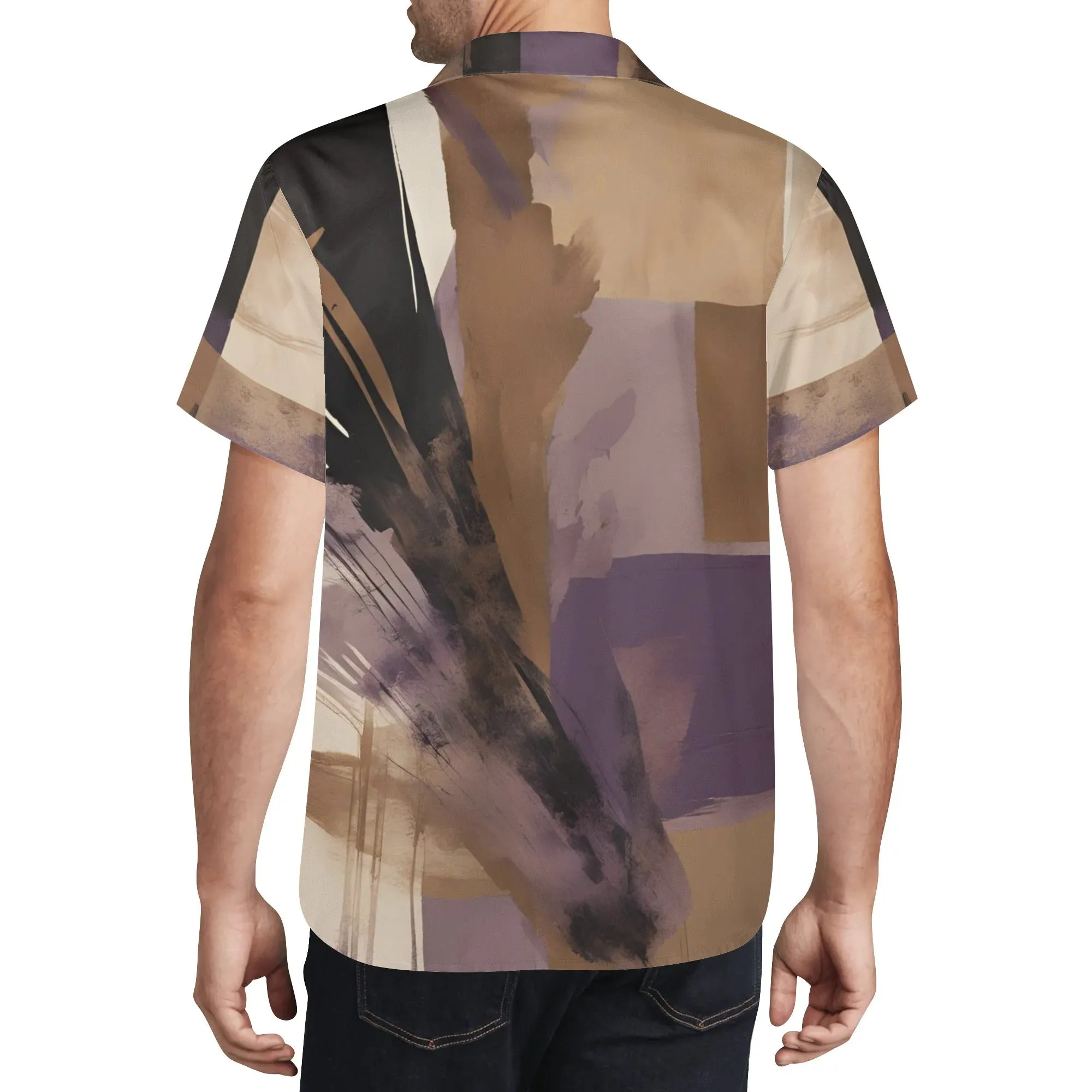 Resort Wear|Purple Haze Mens Casual Hawaiian Shirt