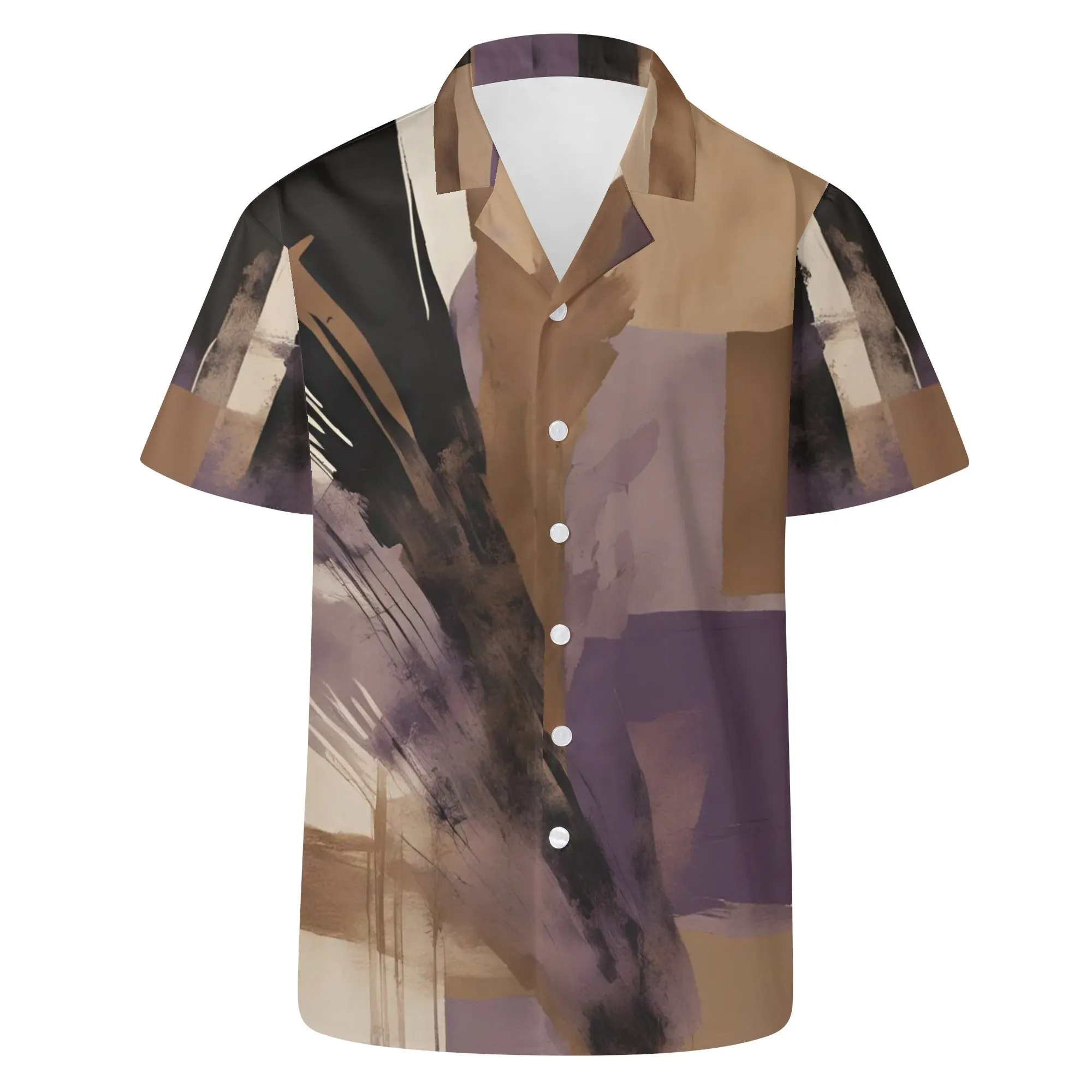 Resort Wear|Purple Haze Mens Casual Hawaiian Shirt