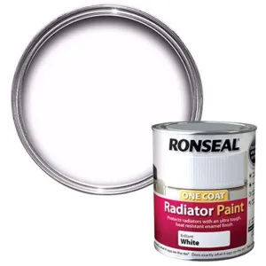 Ronseal One Coat Satin White Radiator Paint