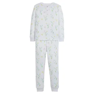 Ruffled Printed Jammies - Butterfly Garden