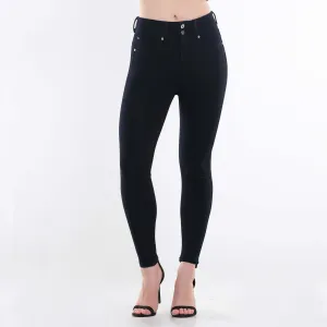 SHAPE MAGIC HIGH RISE HEATHER JEANS IN BLACK RINSE