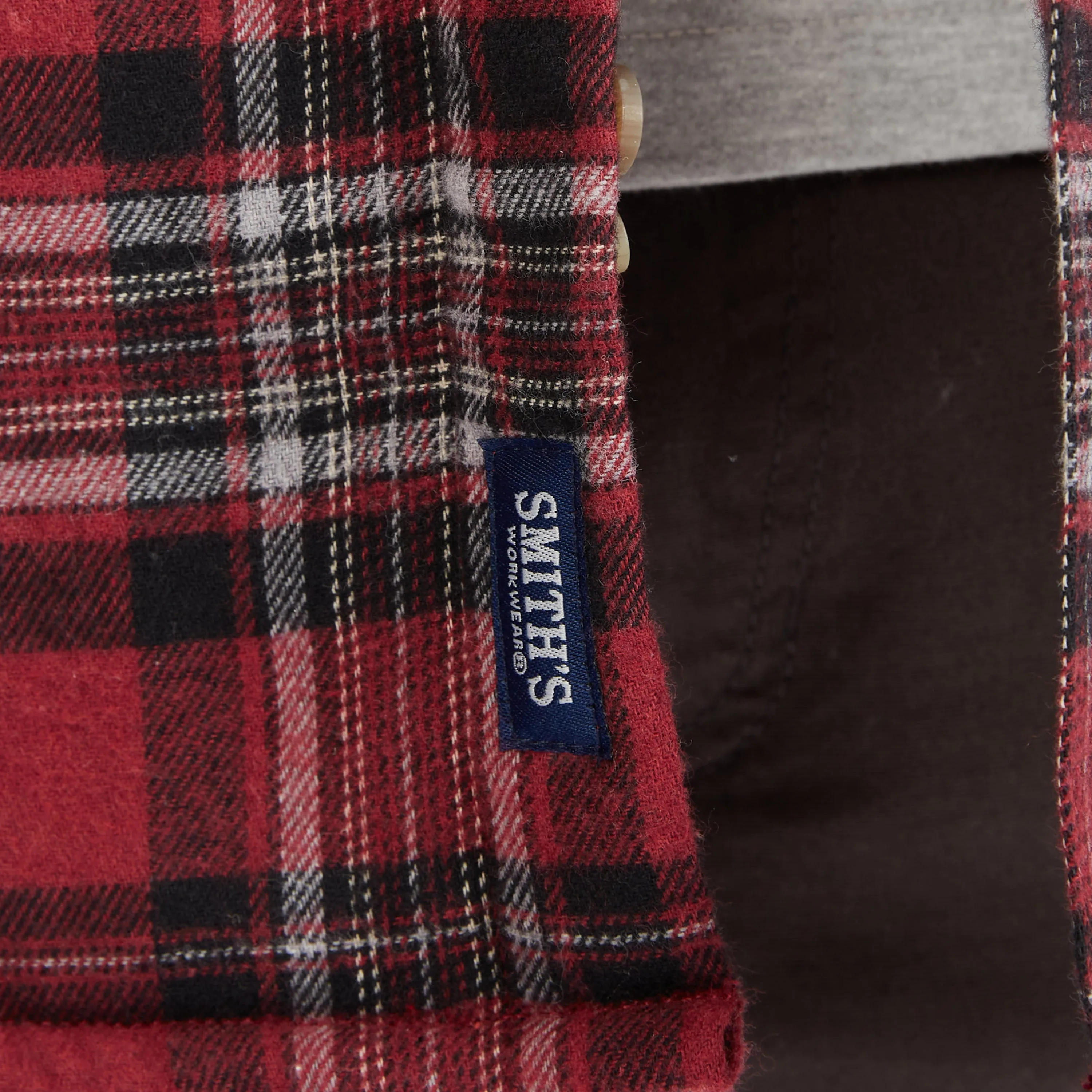 SHERPA-LINED FLANNEL SHIRT JACKET