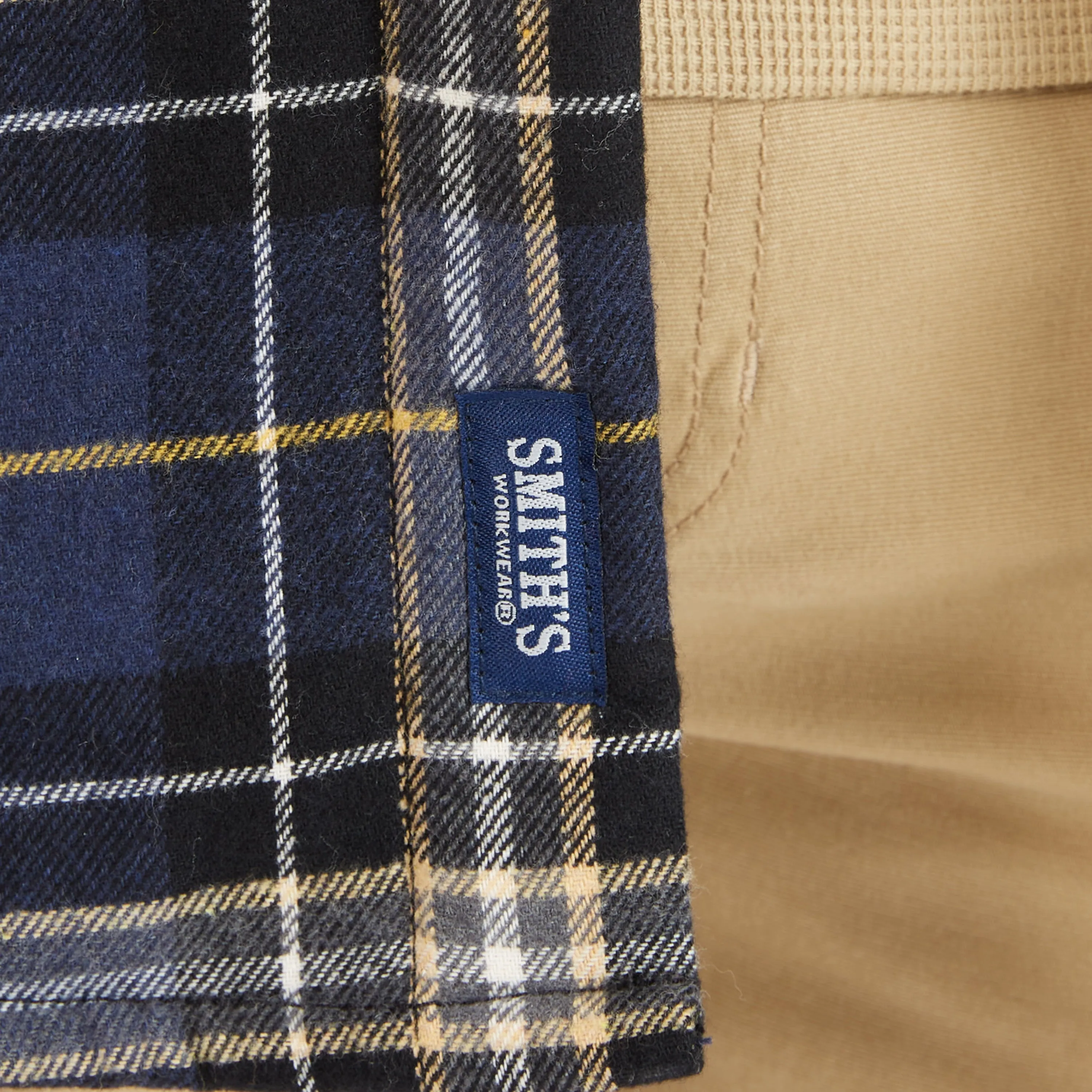 SHERPA-LINED FLANNEL SHIRT JACKET