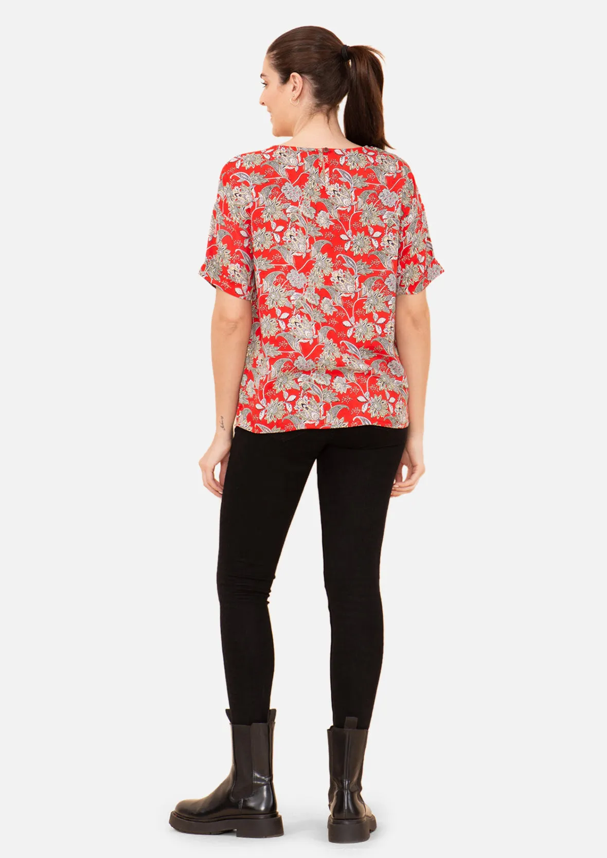 Short Sleeved Printed Top