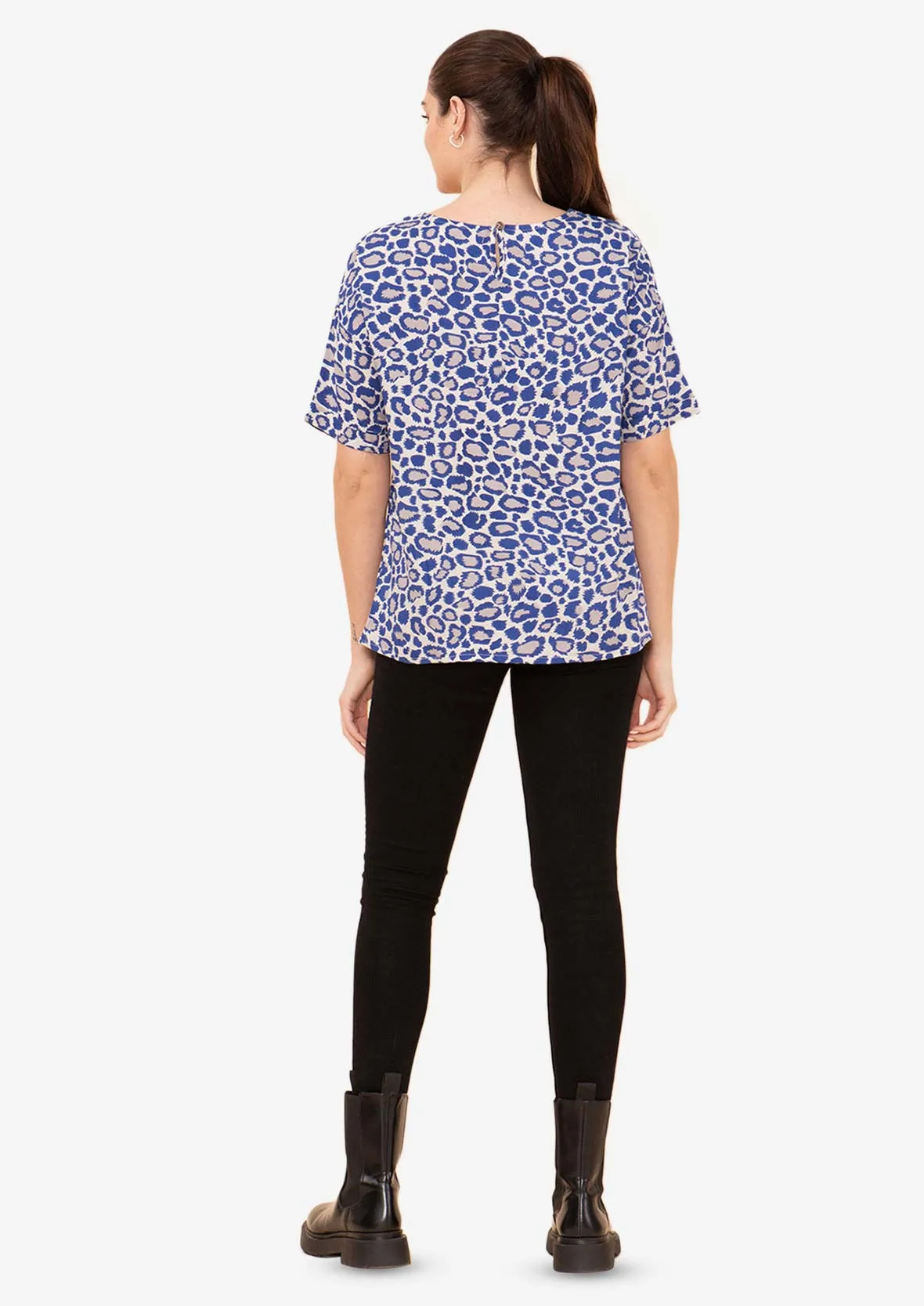 Short Sleeved Printed Top