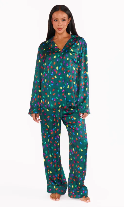 Show Me Your Mumu Classic PJ Set - Festive Lights Silky