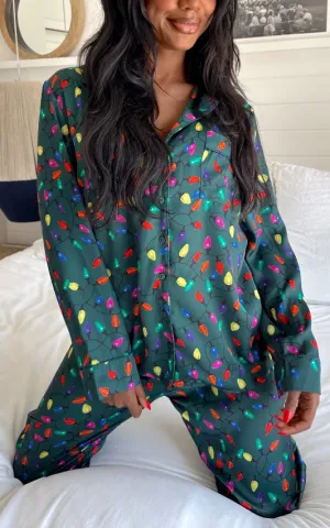 Show Me Your Mumu Classic PJ Set - Festive Lights Silky