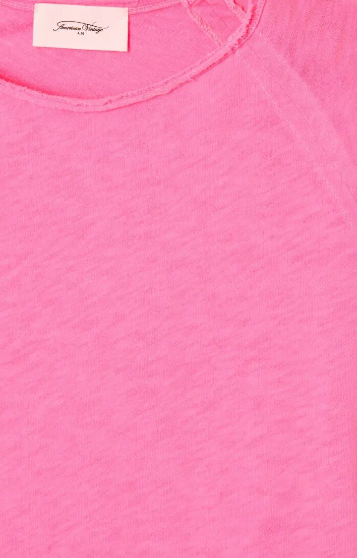 Sonoma Round Neck Long Slv Pink Acid Fluo