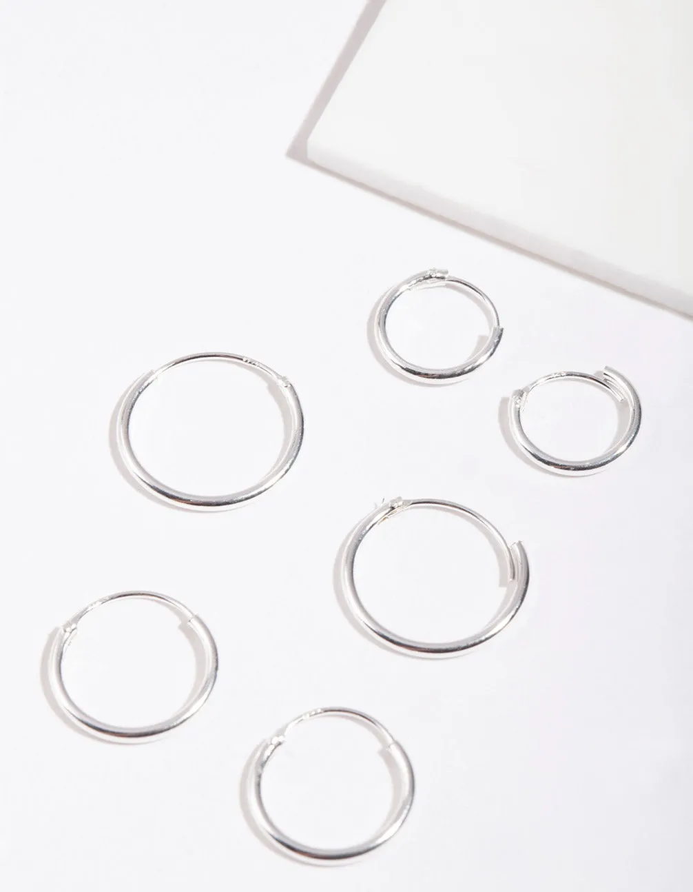 Sterling Silver Classic Hoop Pack