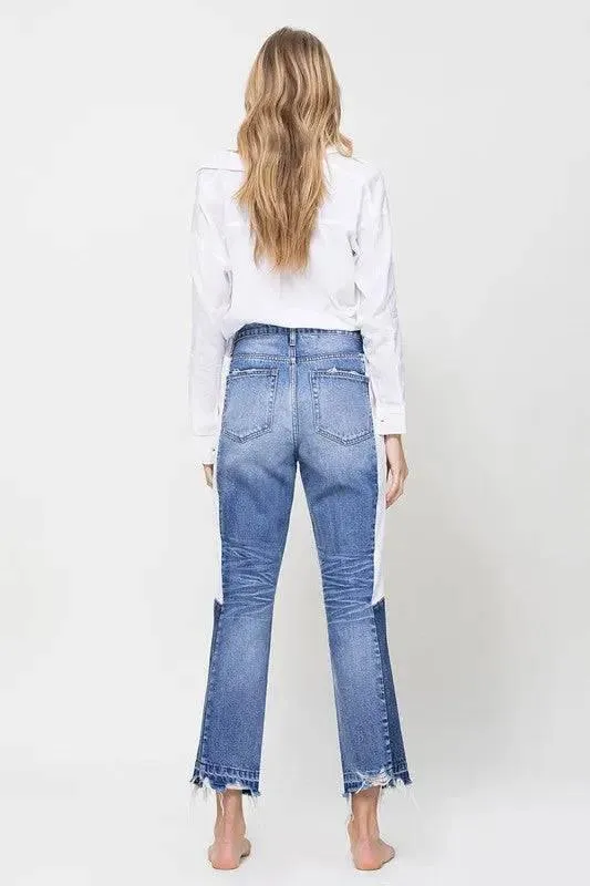 Super high rise crop jeans