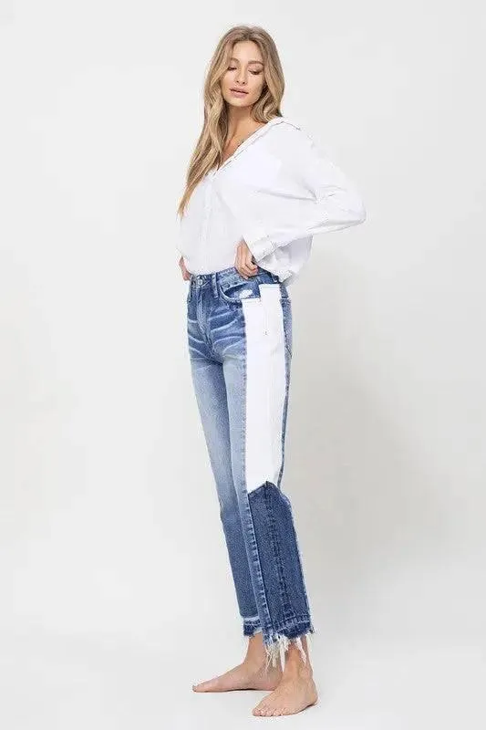 Super high rise crop jeans