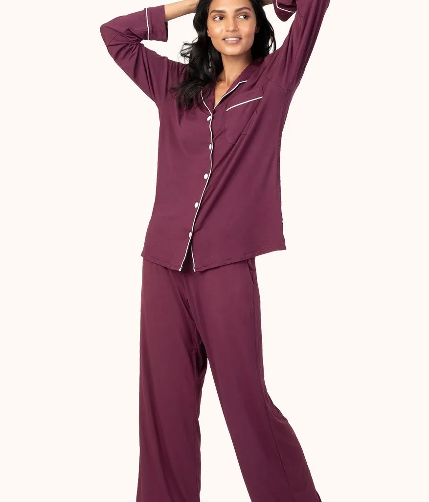 The All-Day Lounge Shirt: Plum