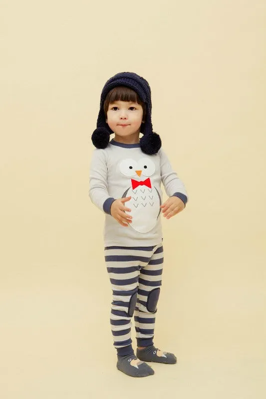 Tie Owl Long Sleeve Pajama